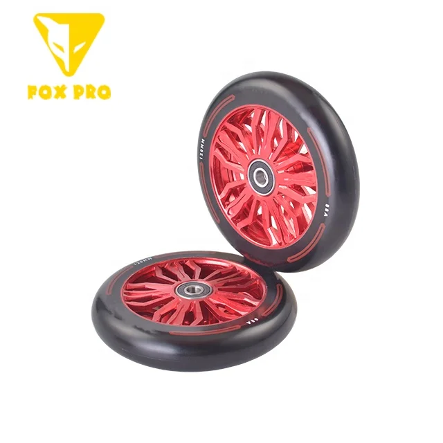 FOX PRO  aluminum stunt scooter wheels size 120x24mm pro scooter wheel