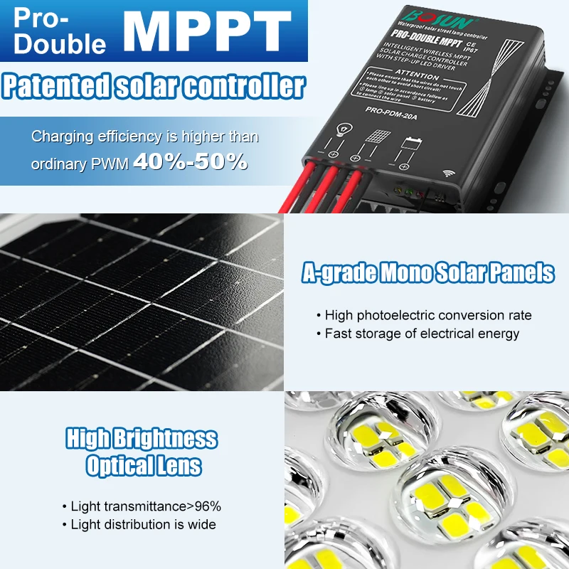 Lap Solar Panel Remote Outdoor Street Light 200w 300w High Power Integrated All in One Led Solar Street Light