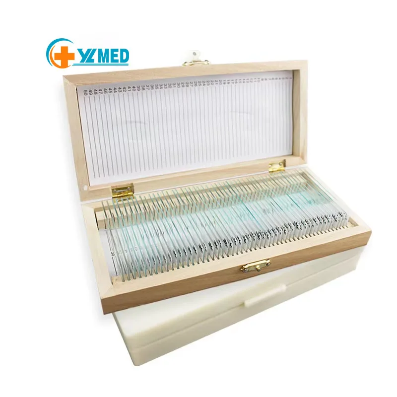 Medical biology laboratory human pathology preparation microscope slide specimen equipment