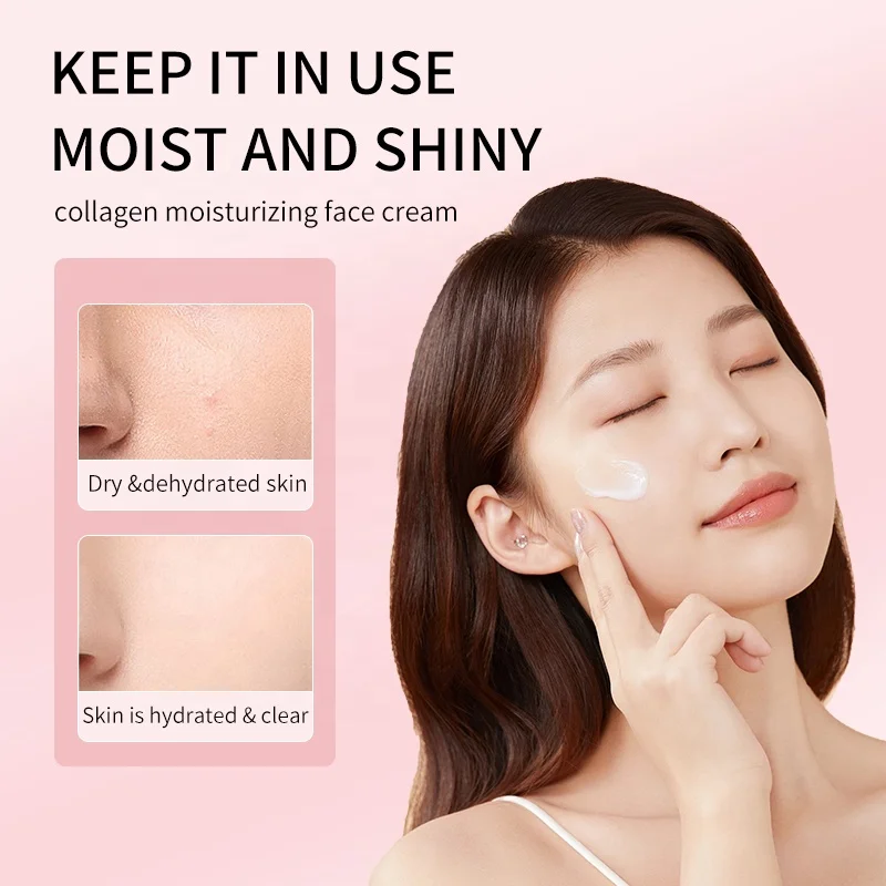 ioeo Wholesale Organic Face Lotion Private Label Highly Hydrating 50g Collagen Moisturizing Face Cream