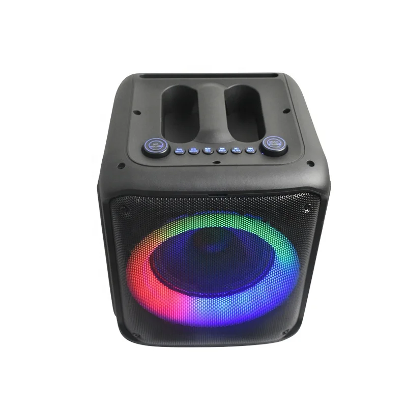 2024 hot sale 8 Inch good sound playing party speaker Portable Amplifier usb wireless Trolley Speaker Box With Microphone