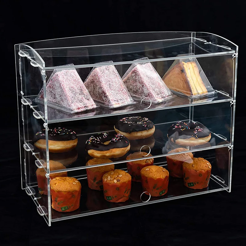 Acrylic Display Pastry Cabinet Cakes Donuts Cupcakes Pastries
