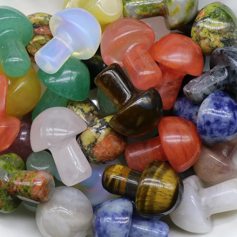 The latest gemstone mushroom crystal for park flowerpot or fish tank decoration