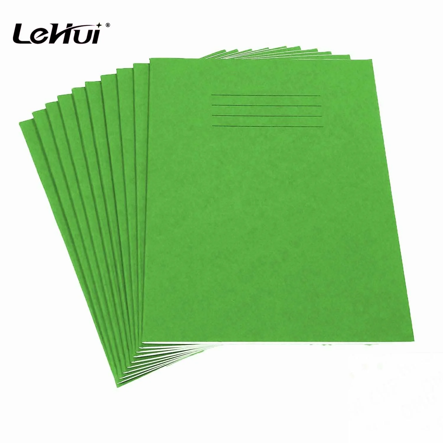 Eco-Friendly Material Assorted Pastel Colours 75gsm paper Inner Page A4 White Matt laminated covers Ruled 8mm feint Exercise Not