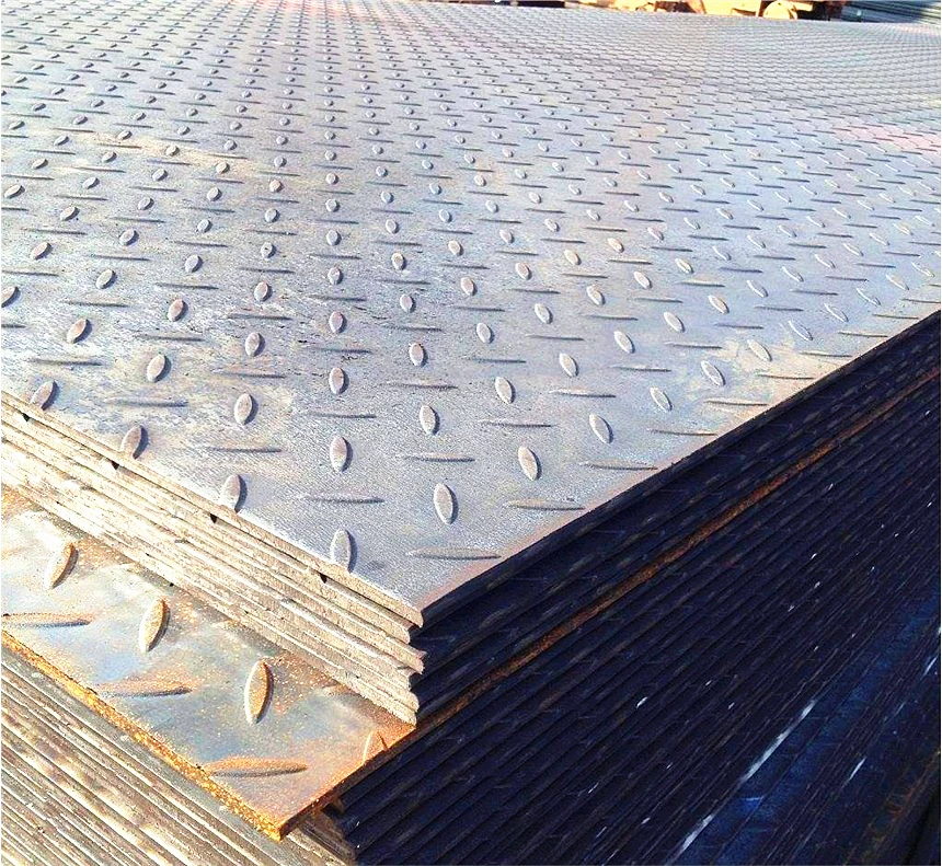SPCC SPCD 4x8 S235JR Hot rolled mild steel 2.5 mm thick chequered steel plate