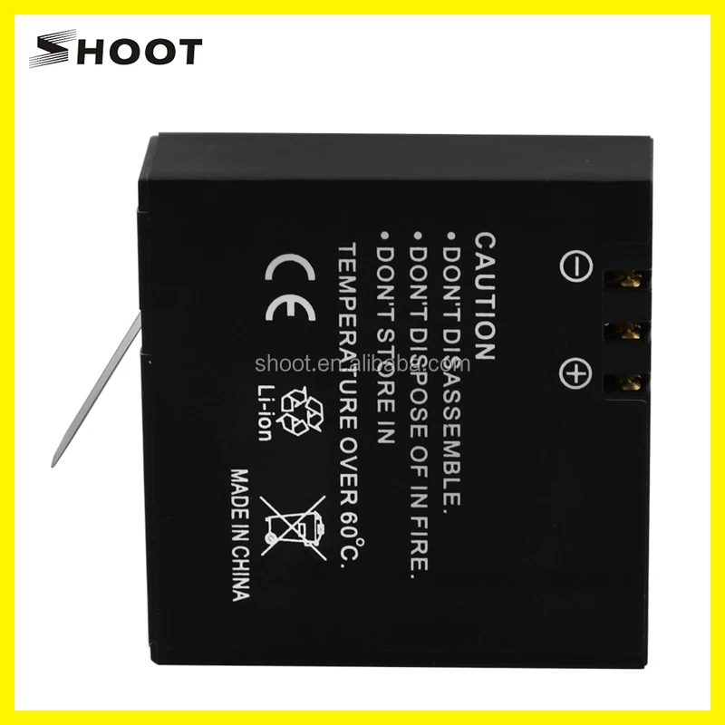 
Shoot hot sales Rechargeable Li-ion Battery for Xiaomi yi 2 4K camera 
