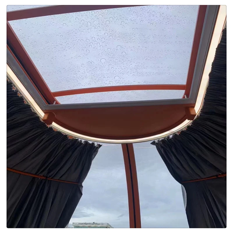 D3.3m пластиковый купол Skylight из поликарбоната Звездный дом прозрачный Поликарбонат купольная комната