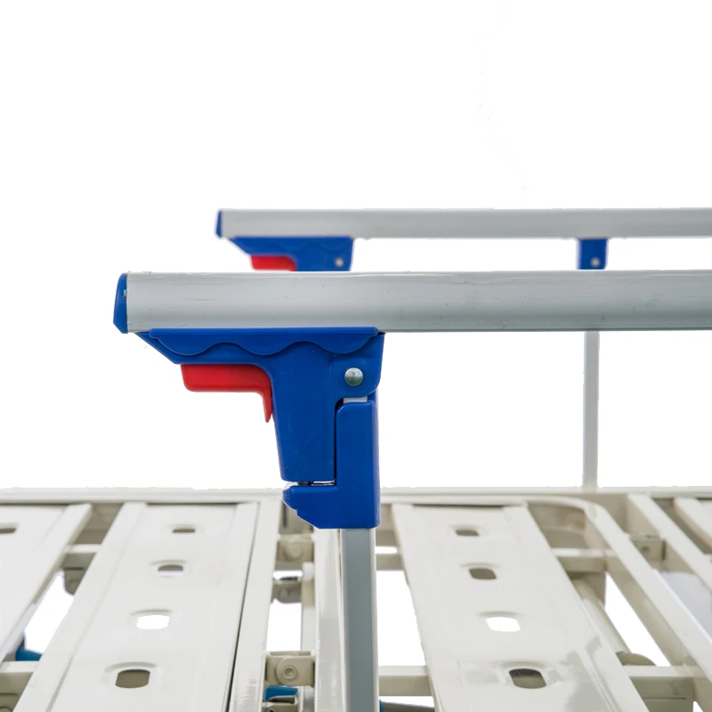 Emergency ICU Medical Bed Mute Caster Remove Two Crank Adjustable Manual Hospital Bed for Patients