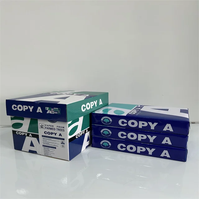 China Factory Oem 70gsm 75gsm 80gsm 100% Woodfree A4 A3 Copy Paper Box 500 Sheets Ream 5 Reams Box Office Art Paper