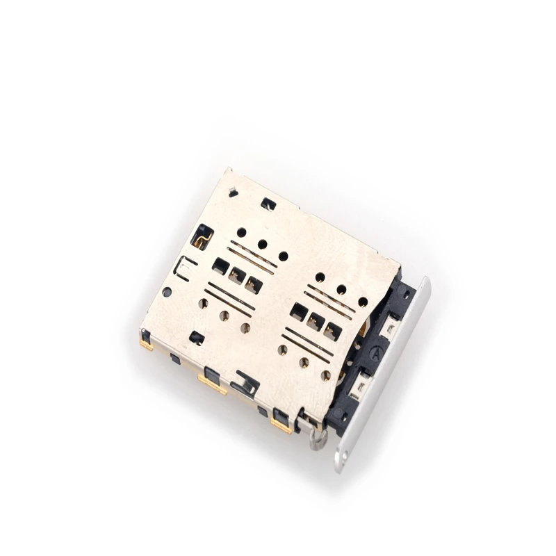 MUP  High Temp Nano SIM Card  Holder 2 in 1 SMT PCB Female Connector Socket for Mobile Phone POS Intelligent Ware