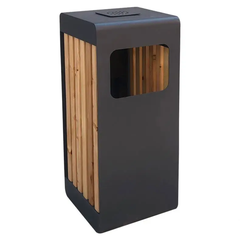 Superior Quality Recycled Garbage Can Dust Bin 2 In 1 Stainless Steel Outdoor Trash Can For Outside And Indoor