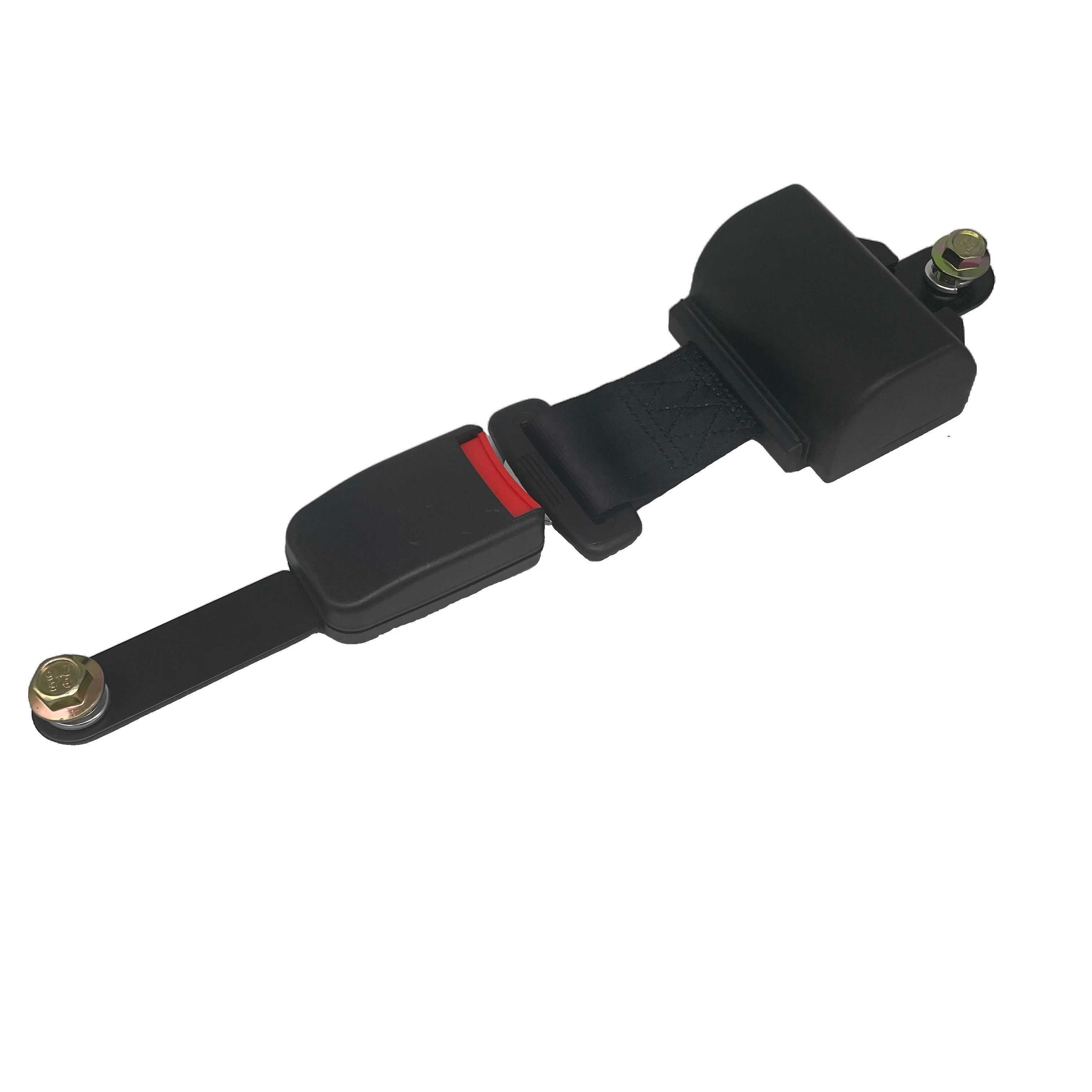 Custom Size Logo Universal Adjustable Retractable 2 point Safety Belt Auto Polyester Seat Belts Buckle