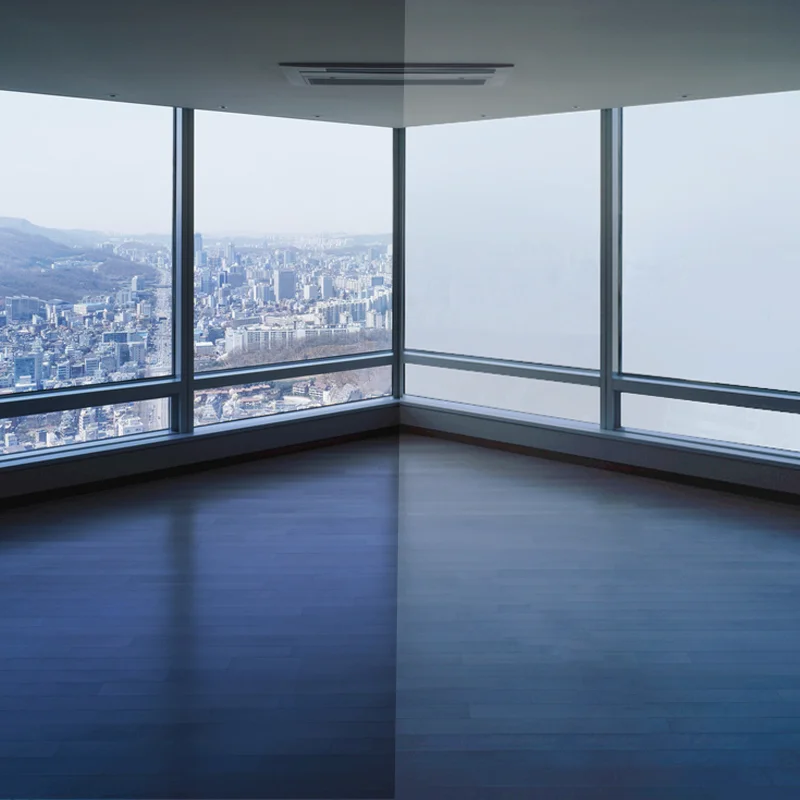 
HEWEI Thermochromic sun shading glass custom size Laminated Insulated Toughened Glass Building Glass 