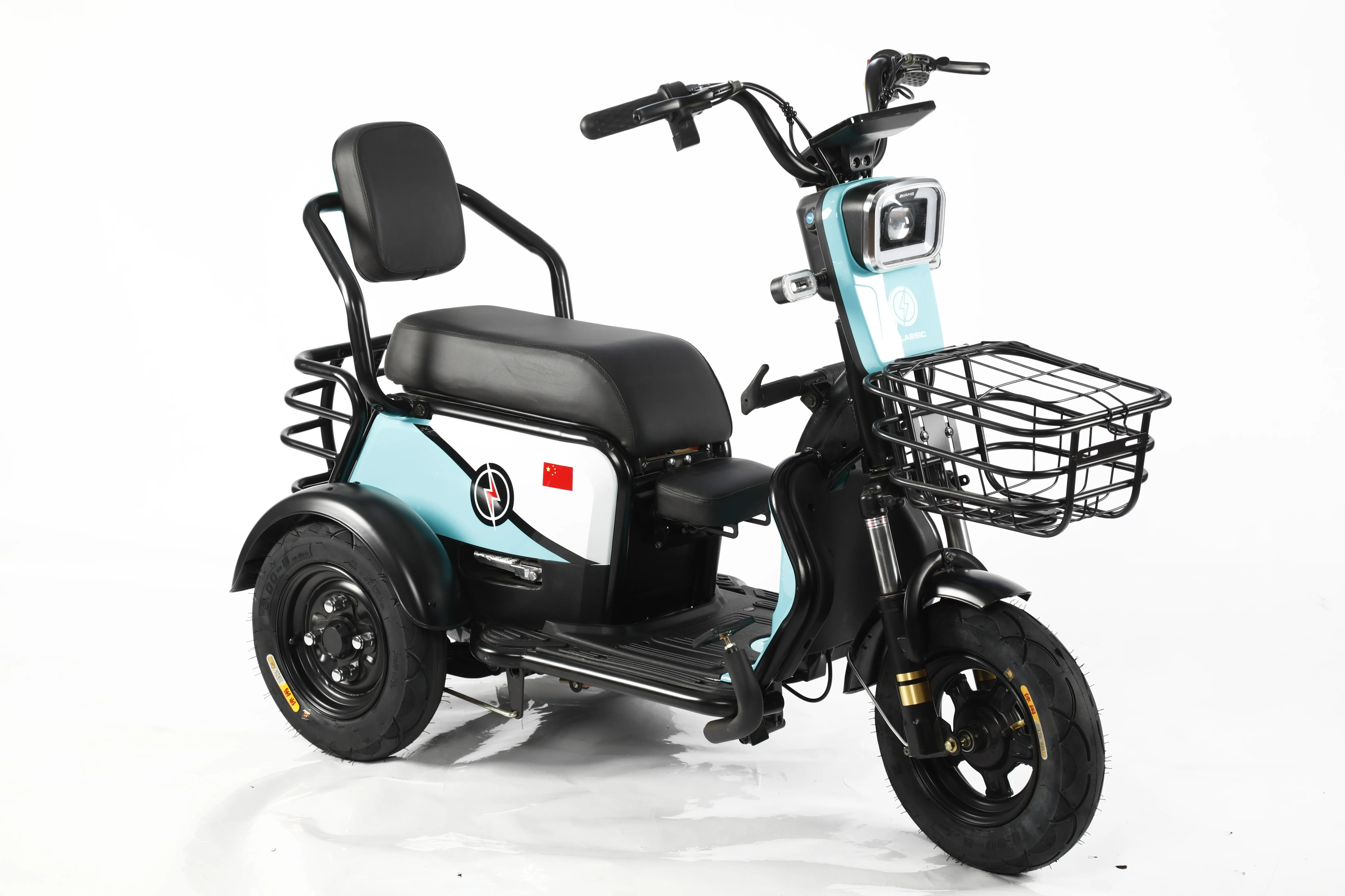 China Factory Small Size Scooter Electric Tricycle Electric Cargo Bike Family Electric Bike