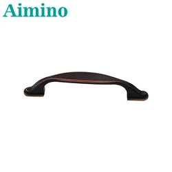 Aimino Brand new Cabinet Pull Handles Metal Black Zinc Alloy Handle with low price expandable pull rod handle