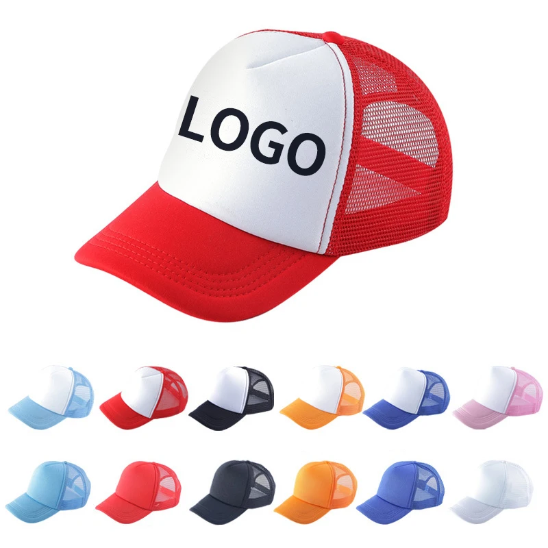 custom Trucker hat Baseball fitted Cap hat for man 3D Embroidered Patch Bulk Trucker Hats with custom logo sports caps