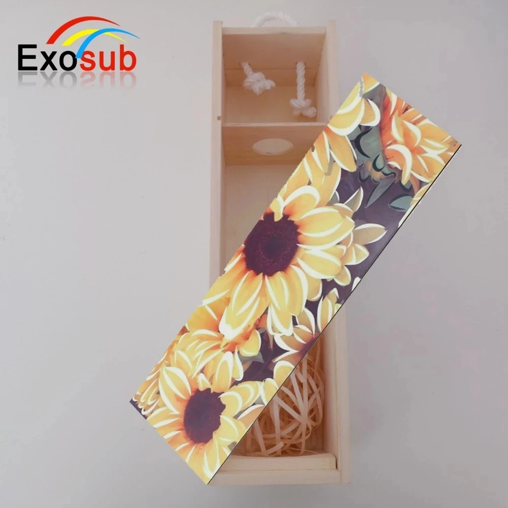 Bulk wooden wine boxes gift with MDF board insert on the top