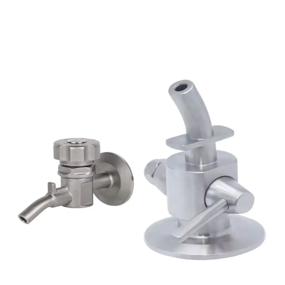 Sanitary Stainless Steel Aseptic Single Port Sampling Valve Beer Tri Clamp Sample Valve For Tank