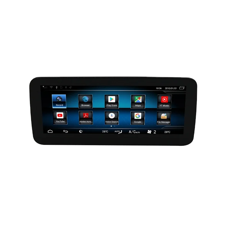 Android 10, 10,25 дюймов GPS, автомобильный радиоприемник, мультимедийный плеер, подходит для интеллектуальной навигационной системы Mercedes C-class, W204, 2008-2010