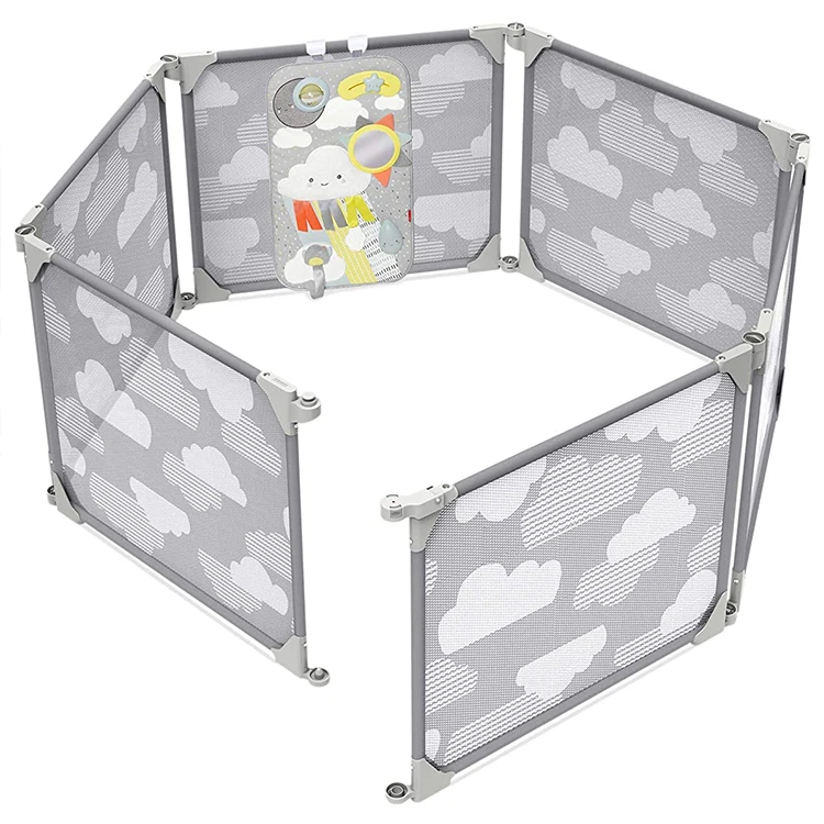 Foldable Baby playpen Baby Folding Play Pen Kids Activity Centre Safety Play Yard Home Indoor Outdoor