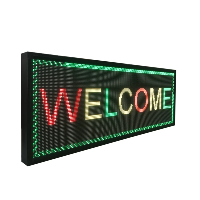 Jhering indoor P7.62 two-color 42 inch screen rolling electronic billboard led panel display