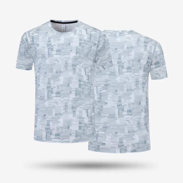 Gym Wear T Shirts For Men Muscle Shirts Cotton Elastane Tee Tops Clothing Rounded Hem T Shirt With Logo