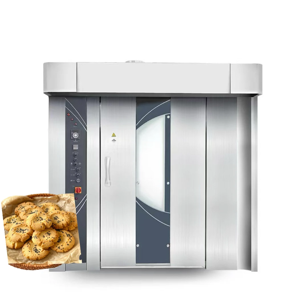 High Quality 32 trays Electric Hot Air Rotary Oven Bakery Oven industrial  large Baking ovens private baking
