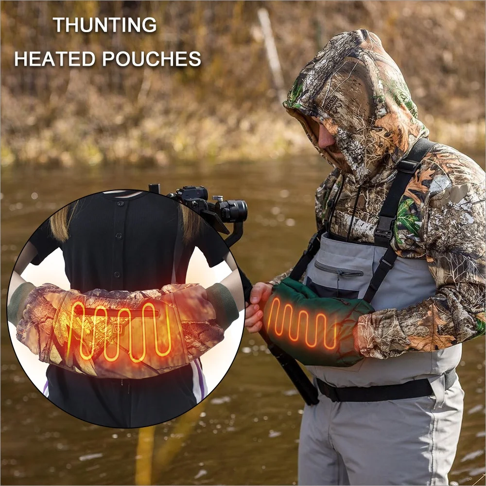 5V USB Hunting Camo Heated Muff for outdoor sport heated handwarmer