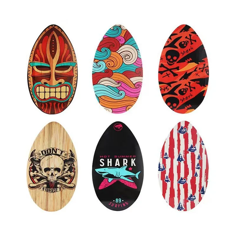 High Quality Multi Color Beach Wood Skim Board Wholesale Custom Skimboard Water Board Exercise Skimboard for Kids Adults