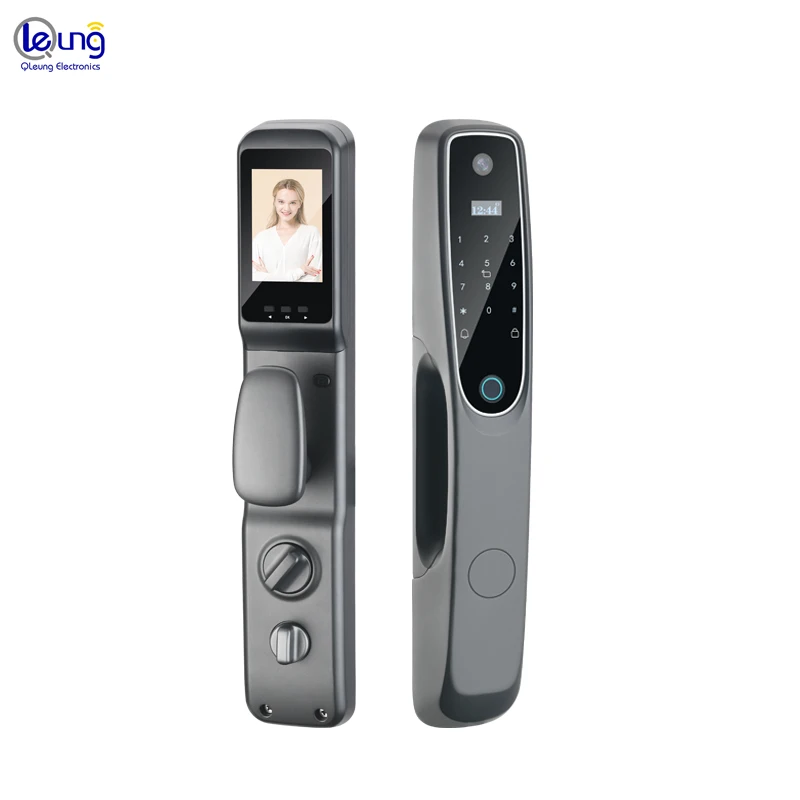 High Quality Electric Lock Tuya Smart Usmart Go App Finger Print Password Card Key Smart Door Lock with Camera