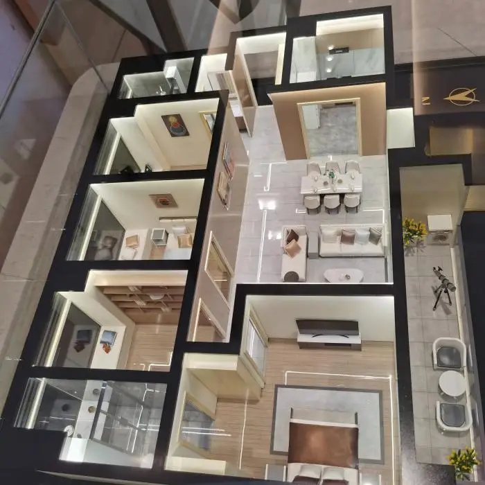 Customized Interior Scene Architecture 3d Miniature Architectural Scale Model