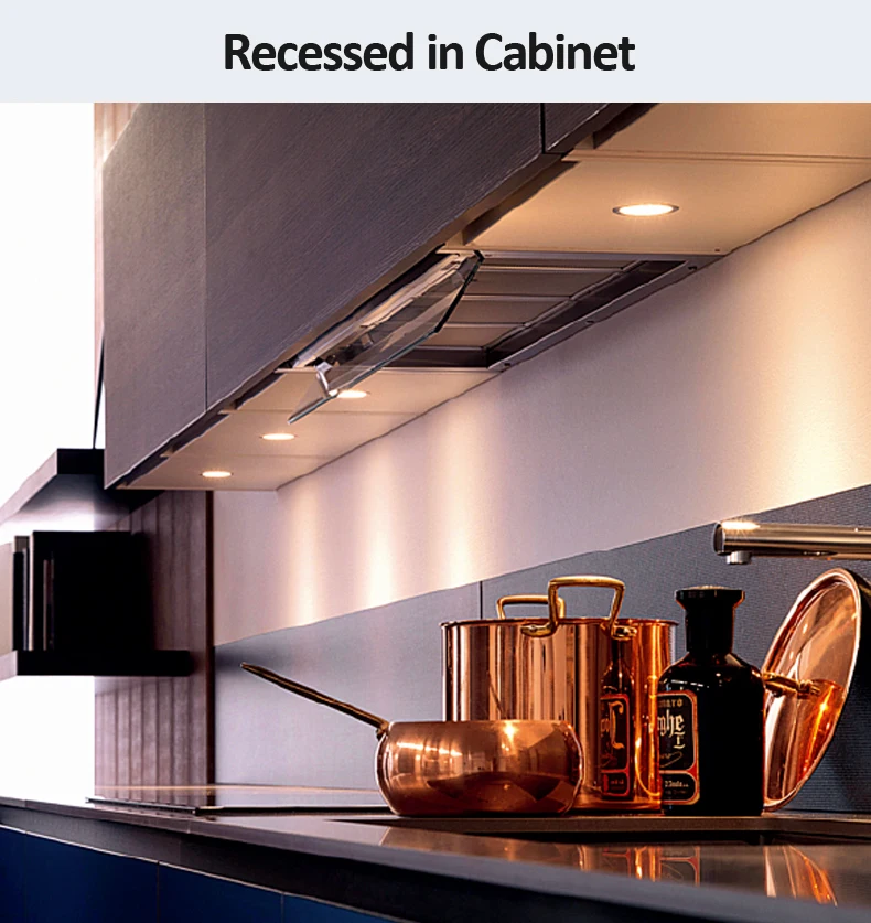 External Sensor Recessed Bathroom Mirror Under Led Kitchen Cabinet light led night ultra thin