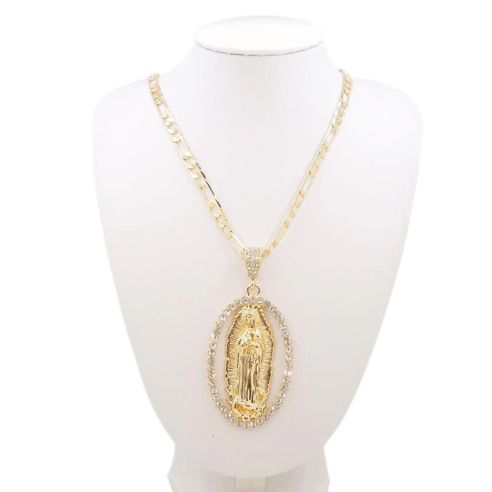 Europe and the United States cross-border manufacturers directly supply the Virgin Mary series pendant necklace