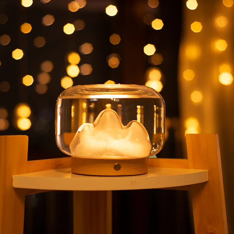 New Idea 2021 House Decorate Customized Logo Desk Fish Tank Night Light Lamp For Christmas Gift