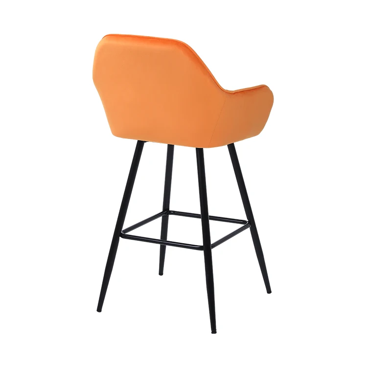 Luxury Bar Stool Modern Outdoor Metal Wood Kitchen Leather Velvet Bar Chair Barstool Wooden Counter Height Bar Stool for Kitchen