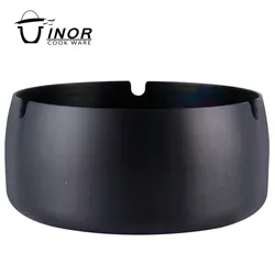 Windproof custom round stainless steel metal cigar ashtray for indoor and outdoor colorful ash tray