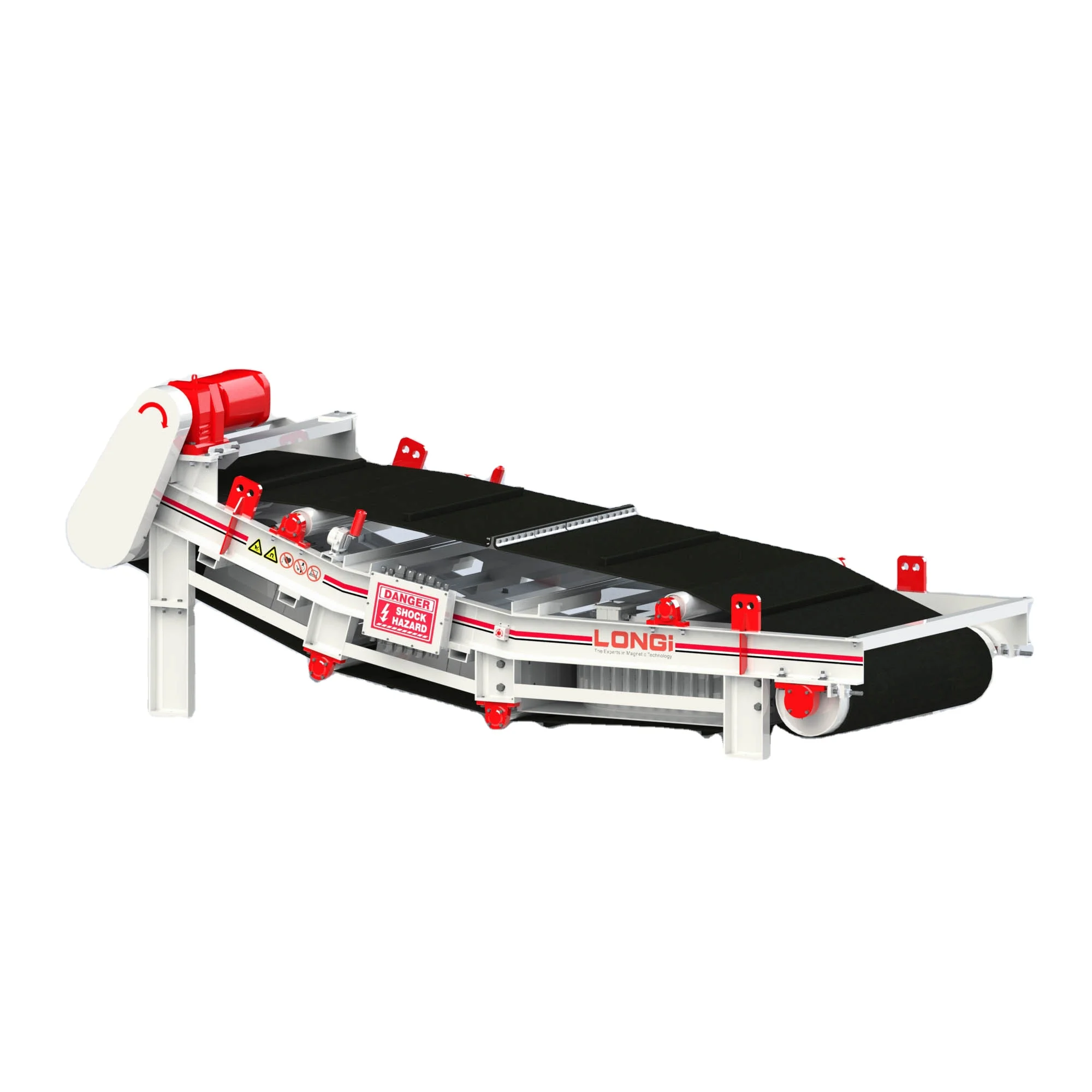 Mineral Processing Magnetic Separator Iron Remover Remove Tramp Iron Particle From Magnetic Materials