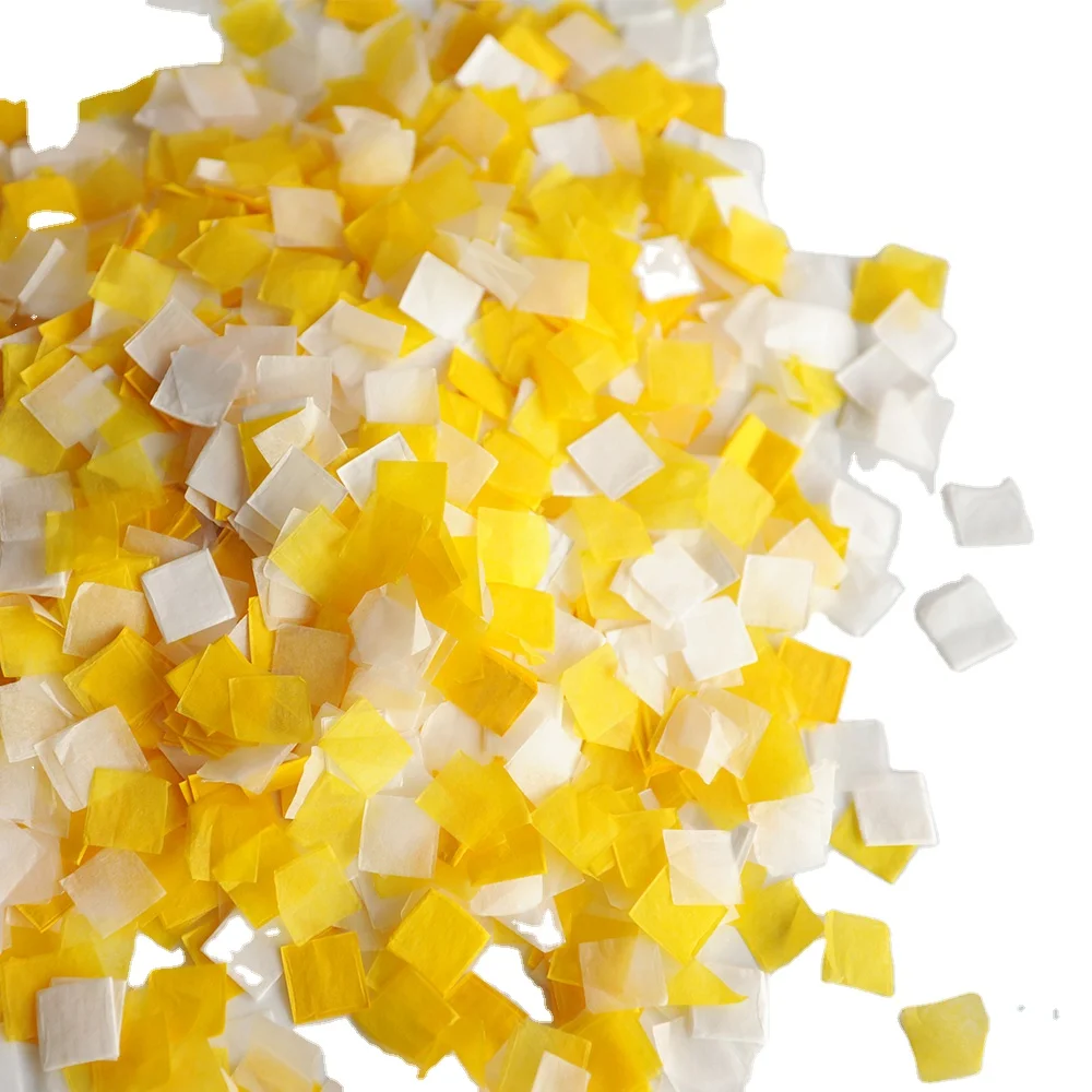 Colored Mini Confetti 1*1cm Square Tissue Paper Confetti For Party And Wedding