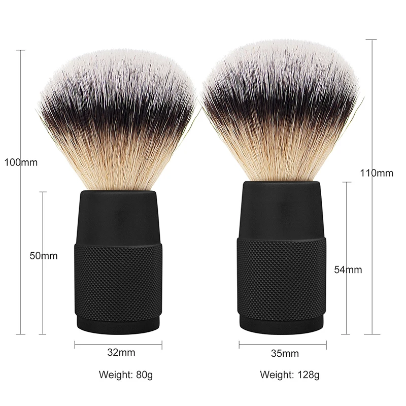 Diri Promotion Hot Selling Buy One Get One Free Professional Aluminum Handle Private Label Shaving Brush Set