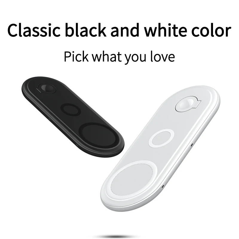 Latest 3 in 1 Fast Wireless Charger fo 15W New Desktop Charger for IOS Smart Phones Watches and Headsets/Earphones