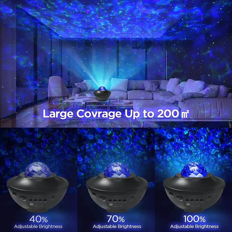 New Arrival Dream Rotating Projection Lamp Sky Starry Sky Galaxy Projector For Kids Baby Sleep Lighting