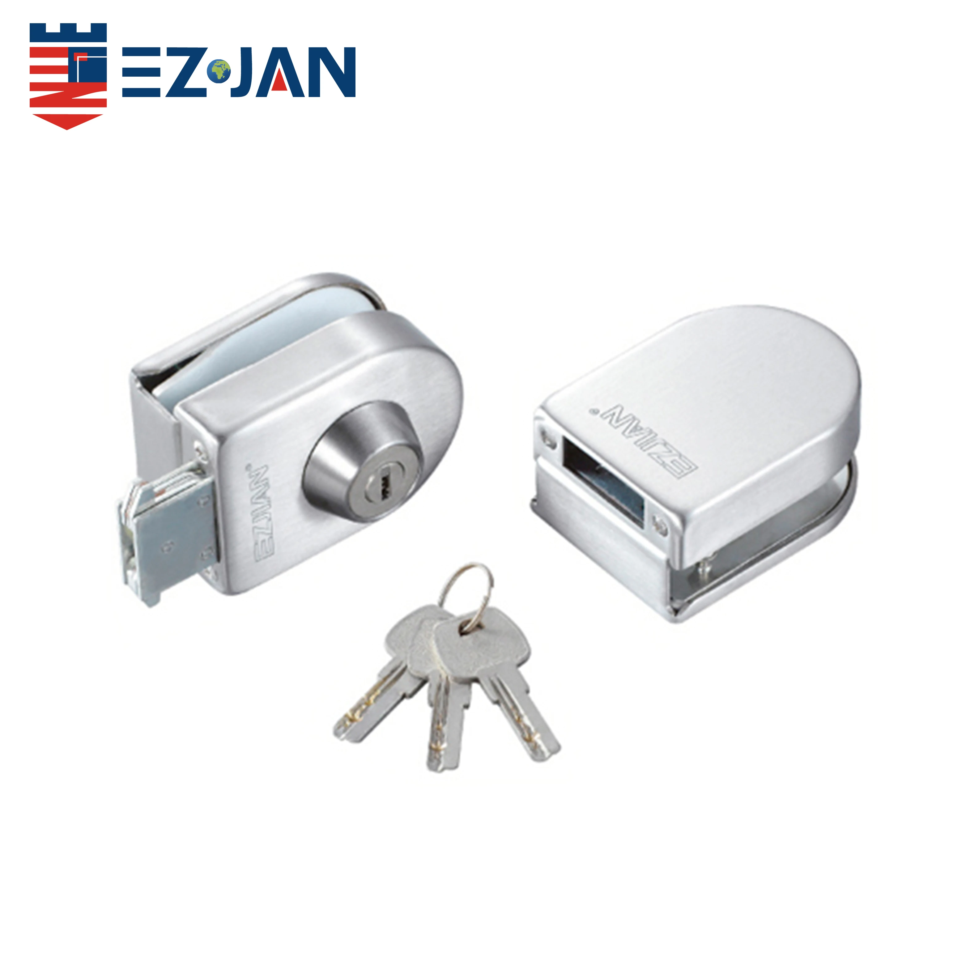 Super quality professional tempered glass door lock sliding door lock door handle lock