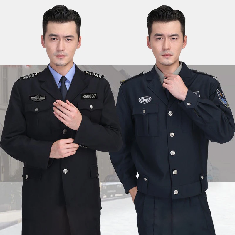 Guard Uniforms Long Sleeved Shirts Colored Safety Work Clothes Button Up Shirts Thin Wholesale Work Clothes