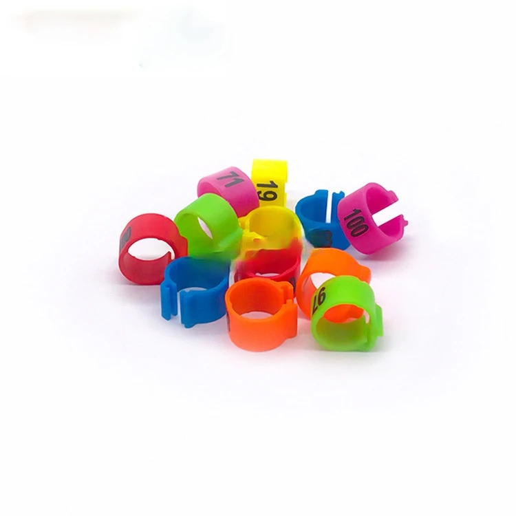 
Pigeon Leg Plastic Ring With Numbers 8mm Open Snap Ring Identification Digital Foot Ring Bird Appliances Pigeon Supplies 