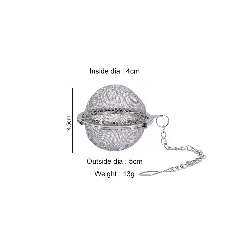 Высокое качество 304 из нержавеющей стали серебряные специи сетчатый шар для заварки чая ситечко