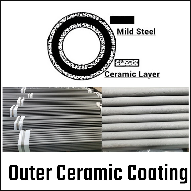 Daiwa/Shinto Standard Refractory Ceramic Coated Oxygen Lance With Thread Or Coupling Connections