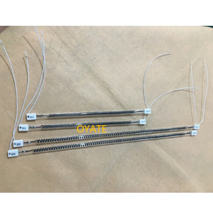 2000w  quart glass tube  carbon fiber heating lamp medium wave infrared heater element for heating