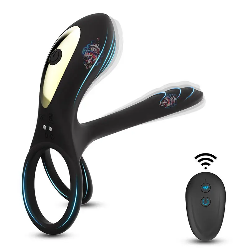 Sperm-Locking Ring Generation 2 Remote Control Electric Locking Sperm Ring Silicone Stimulation Couples Share Vibrating Ring
