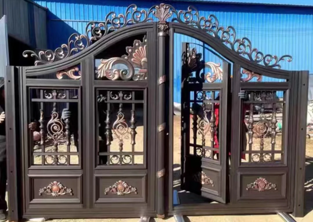 Villa gate retro engraved rural old door old elm Chinese style antique double entry door courtyard