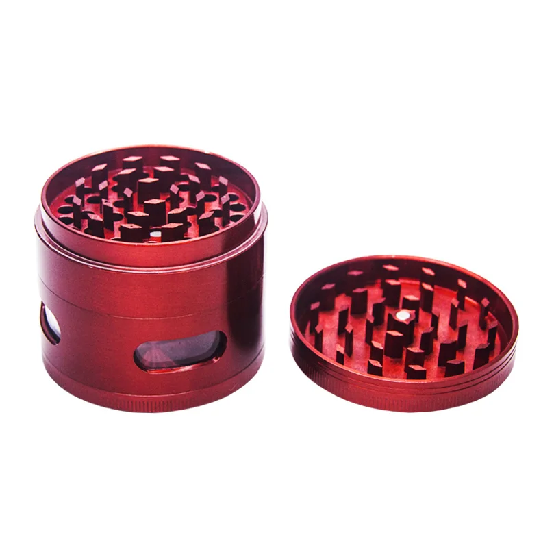 GZ3363132 Tobacco Spice Herb Grinder Smoking Accessories Metal Zinc Alloy Wholesale  63mm 4 Layers custom
